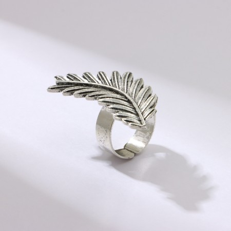 Ring "Liszt" Paporotnik mini, color black silver, dimensionless-2