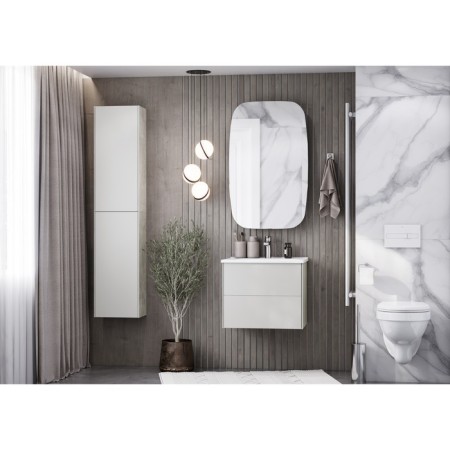 Aquaton Cabinet Sokho, Right, 60 cm, graphite-2
