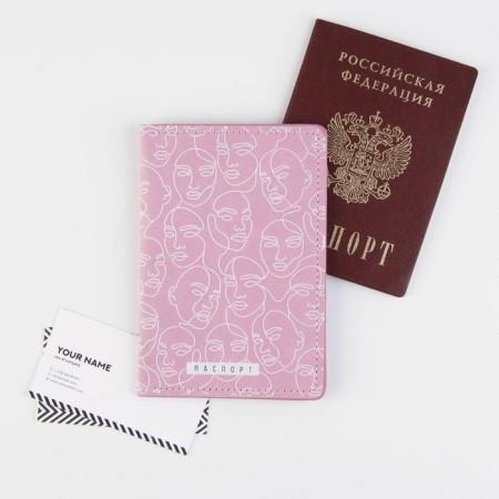 Line Girls passport cover, artificial leather
