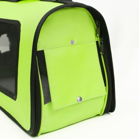 Board-carrier with a window for a muzzle, 42 x 21 x 25 cm, salad-6