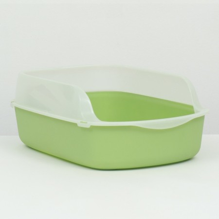 Toilet with side, 50x35x18 cm, green-1