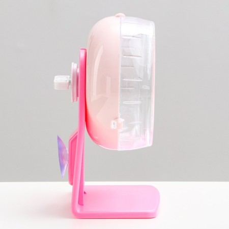 Carno rodents wheel is quiet, on a stand, 12 cm, pink-2