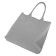 Bag women, genuine leather, gray 31x8x33 cm