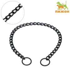 Collar - Metallic stranding single, 60 cm, wire thickness 3 mm, black