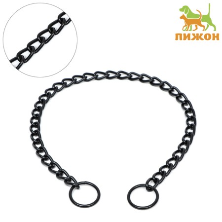 Collar - Metallic stranding single, 60 cm, wire thickness 3 mm, black