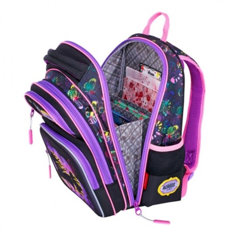 Frame backpack 39 x 29 x 17 cm, Across 3, filling: bag, purple ACR22-DH3-5-5