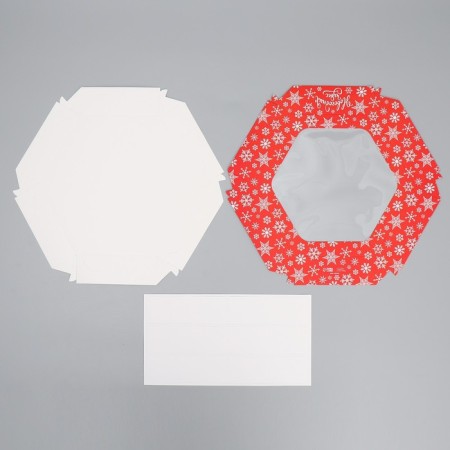Folding box "New Year's miracles", 23 x 23 x 4 cm, New Year-5
