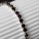 Bracelet with rhinestones "ice" 1 row, purple color in silver, l = 7 cm