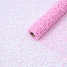 Crooster flowers grid, pink, 0.5 x 4.5 m