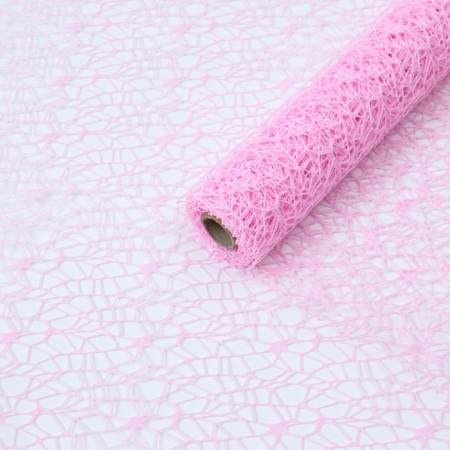 Crooster flowers grid, pink, 0.5 x 4.5 m