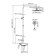 The shower system Wasserkraft A113.067.058.ch Thermo, tropical shower, thermostat, chrome