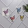 Velcro hook "Butterflies", 4 pcs, color and pattern mix