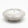 Candle "Complete" in a candlestick with faces of gypsum large, 10.5x3cm, marble with black stripes