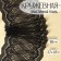 Lace elastic fabric, 185 mm × 2.7 ± 0.5 m, black color