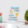 The poster on the stand "Our dad is the best!" plexiglass, 11.5 x 20 cm