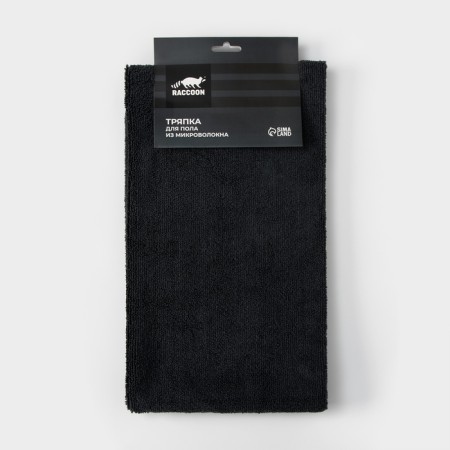 Raccoon rag, 220 g/m², 60 × 80 cm, microfiber, ultrasound, 2 pcs, black color-2