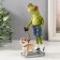Souvenir Polystone Lac "Frog - Walk with the Dog" 16.5x9x4.5 cm