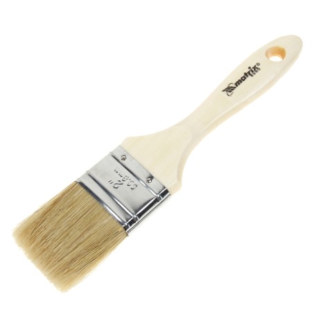 Brush flat Matrix euros, 50 mm, handle wood, natural bristles