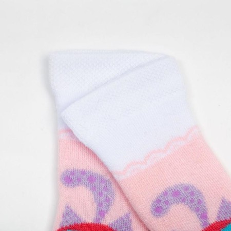 Noski children's terry, the color is light pink, size 11-12-1