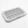 Dog toilet flat without a column of 48.5 x 34 x 4cm light gray