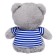 Soft toy "Bear in a striped T -shirt", 23 cm