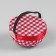 The needlewoman on the hand "cage", d = 6 cm, the color is red/white