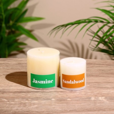 Set of candles "Sandal + jasmine" 5 pieces-2