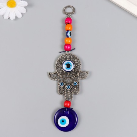 Suspension from the evil eye "Fatima Hand" 20.5 cm mix