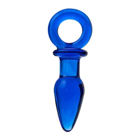 Anal sleeve Sexus Glass, Glass, Blue, 14 cm, D = 3.5 cm-1
