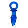 Anal sleeve Sexus Glass, Glass, Blue, 14 cm, D = 3.5 cm