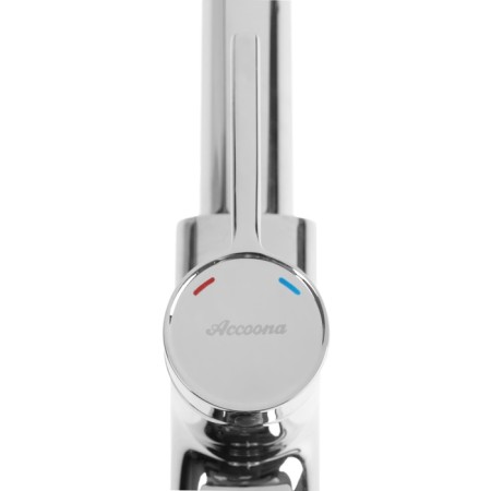 Accoona A5490-9 kitchen mixer, with sliding watering can, pour 27 cm, brass, chrome-5