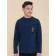 Jumper for boys, height 128 cm, dark blue color