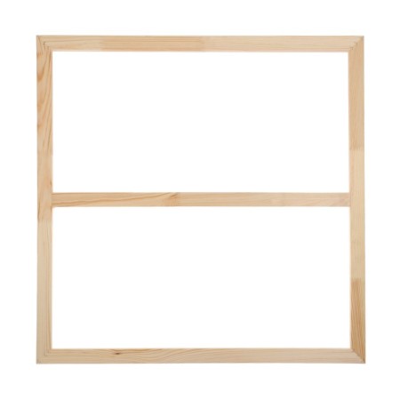 Piece for canvas Calligrata, 1.8 x 80 x 80 cm, frame width 36 mm, pine-1