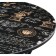 Gouring table Adanna Metal, Black/Coffee 48x48x62 cm