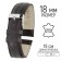 Watch strap, male, 18 mm, genuine leather, brown