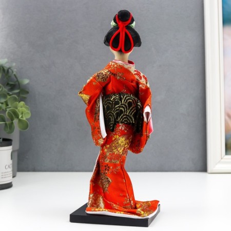 Collective doll "Geisha with fan" MIX 27x9.5x9.5 cm-4