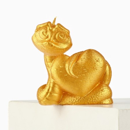 New Year's candle "Snake Milashka", for the New Year, Golden, 69 x 61 x 36-1