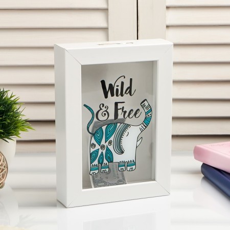 Pigger interior plastic "Wild and free elephant" 17x12x3.8 cm