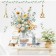 Stick plastic interior color "Bouquet in a glass vase" 45x60 cm