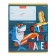 Notebook of 12 sheets in the Shark-Surfer cage, covered cardboard, offset block, mix