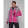 Ski jacket female winter, size 42, pink color
