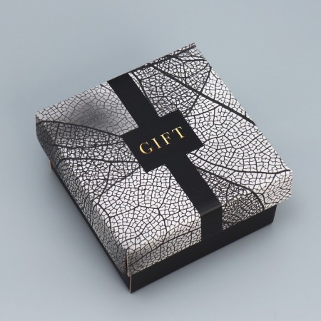 Gift folding box, packaging, "Gift", 12 x 12 x 6.5 cm-1