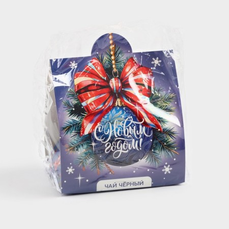 New Year! Gift tea "Happy New Year: Blue Ball", 50 g.-6
