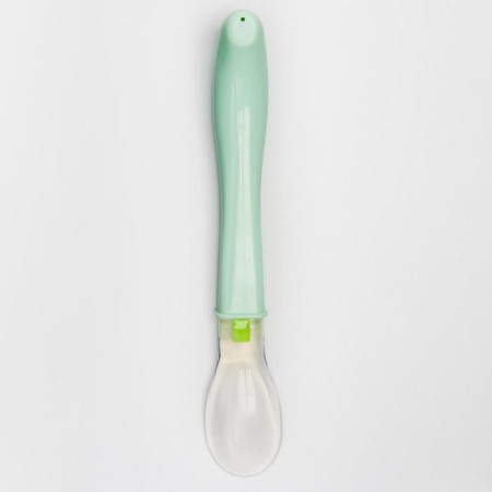 A spoon for nursery for feeding silicone, from 5 months, color mix-3