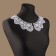 Collar sewing, guipyur, 21 × 7 cm, white color