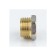 Futorka Aquasfera 9024-03, 1 "x 1/2", outer/internal thread, nickel-plated brass
