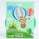 Baby deep plate on the suction cup Polly, Mix drawing, 350 ml, 19.5x16x555