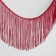 Decorative braid "Furrm", 15 cm, 5 ± 0.5 m, wine color