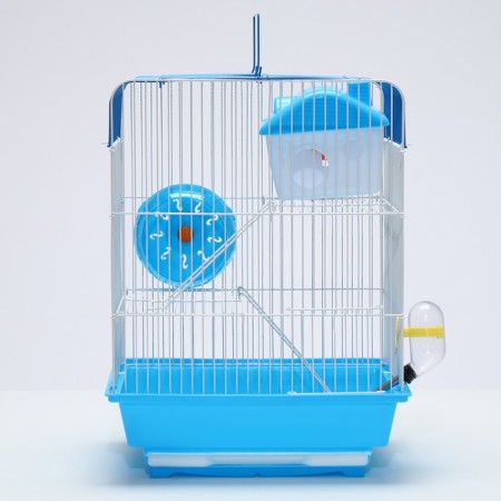 A cage for rodents with filling RT-3, 30 x 23 x 39 cm, blue (packing 12 pcs)-1