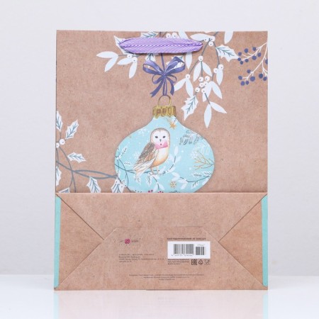 Package gift craft "owl" 26 x 32 x 12 cm-3